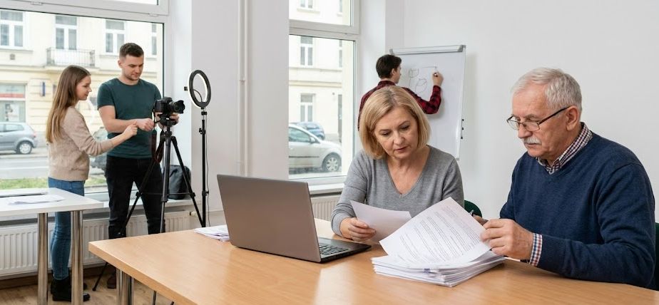 Wolontariusze przy pracy